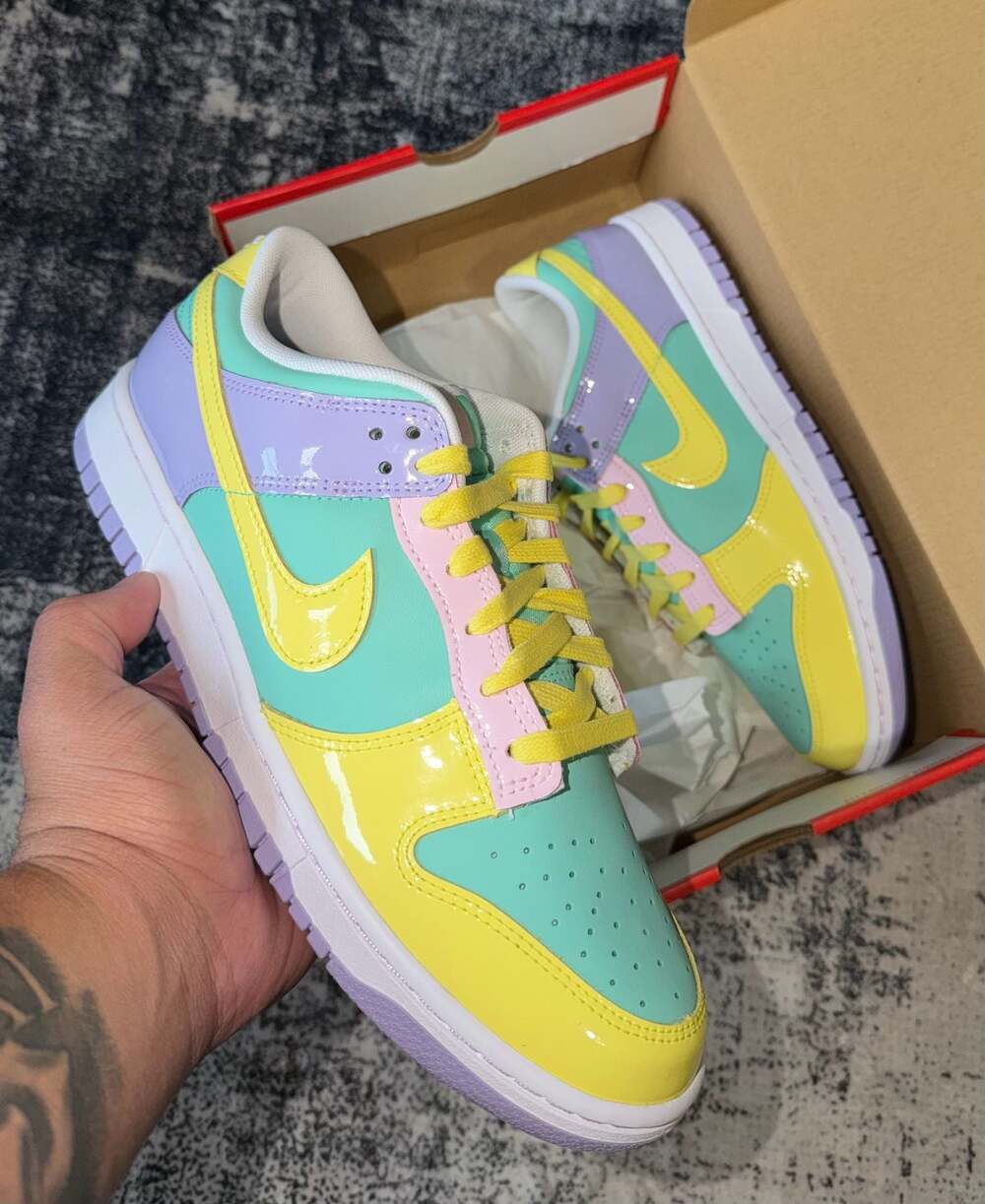 Size: 9.5m- Nike Dunk Low Retro 'Easter'  (IQ9404-349)